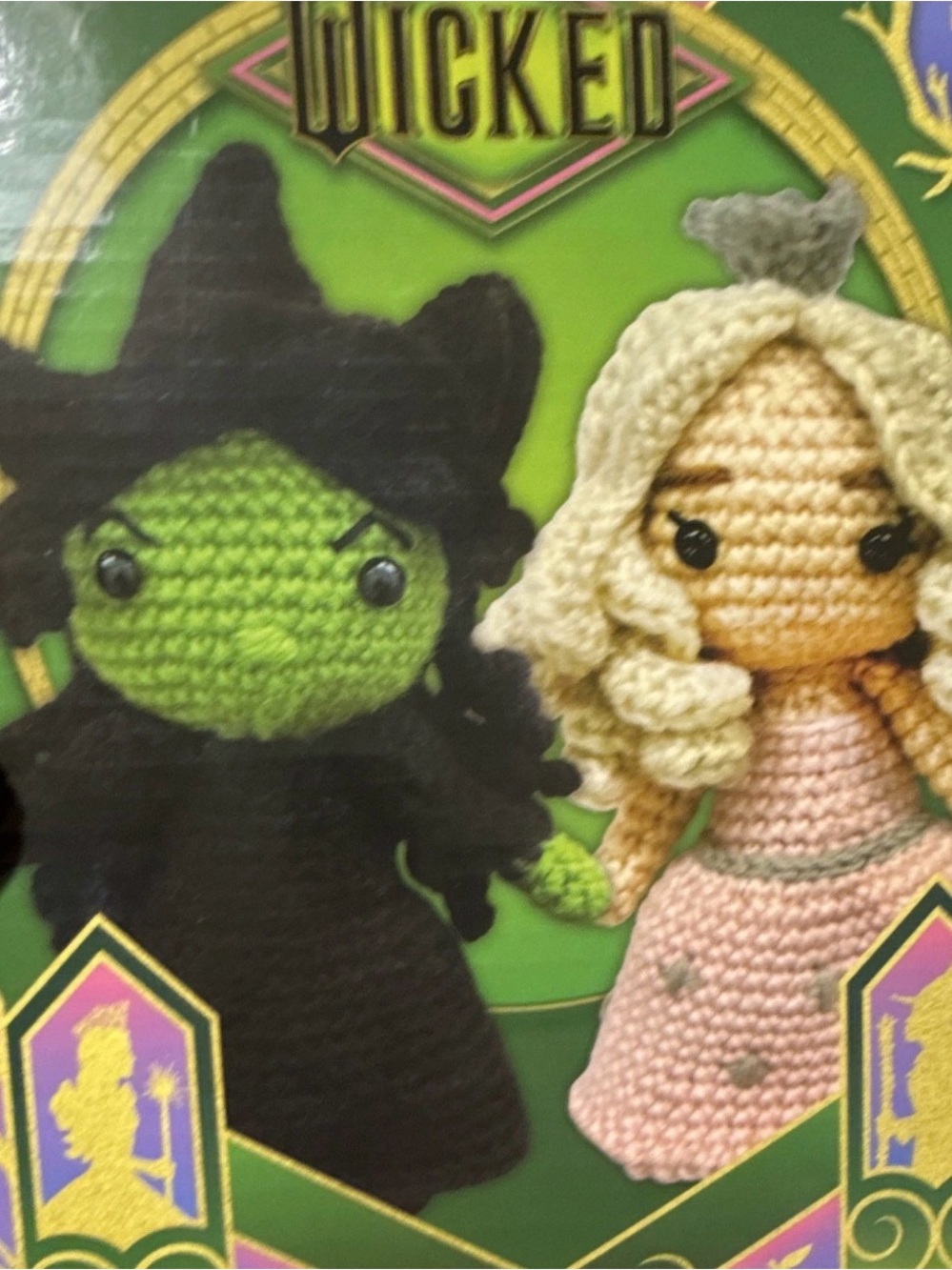 Innovative Designs Wicked 2-Pack Crochet Kit - Elphaba & Glinda NWT BNIB